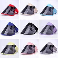 In Stock Protective Mask Kids Dustproof Cover Face Shield Transparent Full Face Masks Anti Dust Respirator Elastic Anti-UV Hat318G