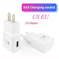 OEM adaptief snel opladen USB Wall Quick Charger Full 5V 2A Adapter US EU -plug voor Samsung Galaxy S20 S10 S9 S8 S6 Note 10