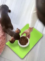 Kennlar pennor silikon hund mat matta vattentätt husdjur matning kudd anti-slip skål placemat för att stoppa spill vatten röra