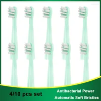 Replacement 10 Pcs Saky E1P Electric Toothbrush Cleaning Brush Head Sterilization Health Clean Dental Smart