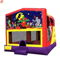 Free Delivery outdoor activities Halloween ghost printing inflatable jumping castle air bouncy house for sale