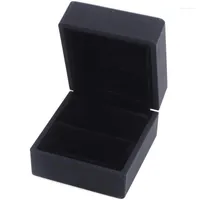 Jewelry Pouches 2 Pack Black Engagement Ring Box Earring Pendant With LED Light