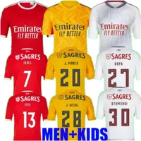 22 23 Benfica Soccer Jerseys Rafa Neres G.Ramos 2022 2023 Away Third Enzo Men Kids Kit voetbalshirt Otamendi Grimaldo Joao Mario Yaremchuk Fans speler