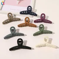 Cross Style Korean Solid Hair Claws Large Elegant Acrylic Hair Clips Hairpins Barrette Headwear for Women Girls Hair Accessories Gifts