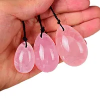 Óvulos de cuarzo yoni de cristal natural para mujer cura masaje masaje de cristal potencia natural piedra yoni huevo sexo juguete al por mayor dd