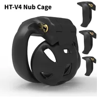 Confetti Nuovo Air Nub Pro Chastity Cage Mash Chastity Devices 3D Stampato 3D traspirato HT-V4 con 4 cinghia di cazzo cobra ad anello del pene sesso per adulti