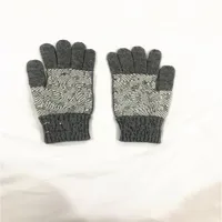 Knitted Gloves classic designer Autumn Solid Color European And American letter couple Mittens Winter Fashion Five Finger Glove 985 5272J