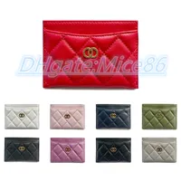 Carteiras de luxo cl￡ssicas Bolsa de bolsas de l￺cios canal para o suporte de carteira com caixa de carteira masculina Caviar Caviar Caminho Curso de moeda Chave da bolsa de punho de cartas de anel Bolsa