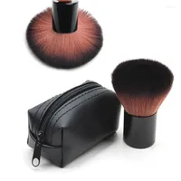 Makeup Brushes Powder Cosmetic Brush1set Big Black Face Blush Contour Brush Kabuki Nail Tools with Bag Sculpting