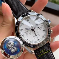 New Mens Watches Apollo 13 Snoopy Award Edição limitada Relógio cronógrafo Função Esporte Aço de aço Fabric Leather Swiss OS OS Importar quartzo relógio
