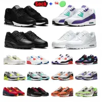 Chaussures Chaussures de course Trainers sportifs Walking Sweet Sky Air bleu blanc rouge Olive All Black Grey Rose Mens 90 Designers Max Robe Femmes Triples