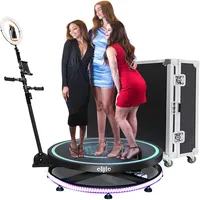 360 kamerabås automatisk långsam rörelse 360 ​​fotobooth bröllopsmaskin för fester snurra foto monter 360 auto rotera