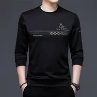 Men&#039;s Hoodies Sweatshirts BROWON Autumn Korean Clothes Long Sleeve Sweatshirt Casual Fashion Brand Pullover Solid Color Tops for M 4XL 220914