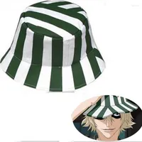 Party Supplies Anime Bleach Urahara Kisuke Cosplay Hat Cap Dome Green and White Striped Summer Cool Watermelon