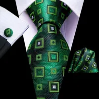 Bow Blecken Hi-Tie Green Box Neuheit Seiden Hochzeit Krawatte f￼r M￤nner Handy Cufflink Set Fashion Designer Geschenk Krawatte Business Party270s