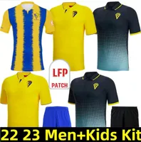 Camisetas Cadiz A.Perea Soccer Jersey 2022 2023 I.ALJO Home Away Football Kit Andone SOBRINO Negredo Espino Maillots Stopa 23 23 żółty niebieski