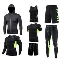 Running Set Sports Suit Men's Running Set Dreatoble Jogging Basketball Underwear Tights Sportwear Yoga Gym Fitness Tracksuit Clothes 220919
