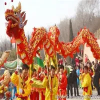Ejderha dans boyutu 5 # 7m ipek baskı kumaş açık spor sahne dekor Çin ejderha dans halk maskot kostümü özel kültür hol2874
