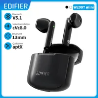 Przenośny dźwięk; Słuchawki wideo Edifier W200T Mini True Wireless Earbuds Earbuds Qualcomm Aptx Słuchawki 13 mm Jednostki połączenia Anuluj ...