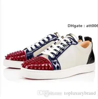 Христиане 2019 Top Gift Red High Bottoms Sneakers Men Shoes Comply Junior Spikes Женские красные кроссовки с красными высокими низами Orlato Fla CDL