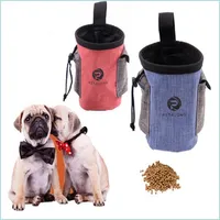 Entrenamiento de perros Obediencia portátil mascota de perros bolsas para el perro entrenamiento al aire libre bolsas de almacenamiento de alimentos desmontables con bocadillo de cachorro de bolsillo dhsba