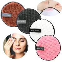Reusable Towel Soft Makeup Remover Pads Microfiber Make Up Removing Wipe Cotton Pineapple Round Cosmetic Puff Lazy Face Cleaning Tools
