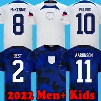 2022 Pulisic USAS Dest Futbol Formaları McKennie 2023 Aaronson Musah Morgan Lloyd America Futbol Gömlek Amerika Birleşik Devletleri 22 23 Lletget Erkekler Çocuk Setleri Kitleri Reyna