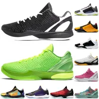 2022 Release Christmas 6 Protro Grinch Shoes Mamba Green Apple Volt-Crimson-Black Man Outdoor Sports Sneakers