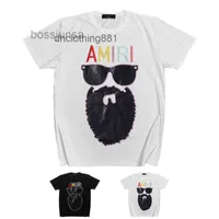 designer T shirts Men&#039;s Sweatshirts Hoodies y Street fashion new US short sleeve sunglasses old man embroidery ins casual hip h