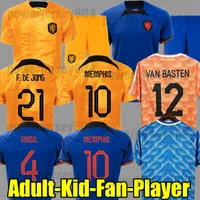 2022 Nederlands Memphis Soccer Jerseys de Jong de Ligt Wijnaldum van Dijk 22 23 voetbalshirt Men Kids Kit Dumfries Maillot Camiseta Camisa Futebol -uniformen 25669