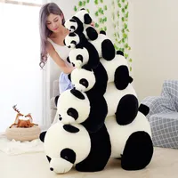 18 st 20 cm porslin jätte panda djur plysch leksak promenad plushie peluche gosiga små pandor barn födelsedagspresent