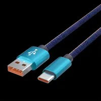 빠른 충전 USB Type-C 케이블 USB-C 3ft Jean Brained Black/Red/Blue Data Cable