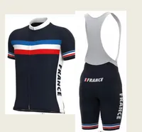 2023 France Pro Bicycle Team Cycling Jersey Ensemble à manches courtes Maillot Ciclismo Men's Summer Breathable Cycling Clothing ensembles