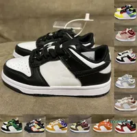 Ni￱os para ni￱os SB Dise￱ador zapatos casuales Ni￱os Negos Blancos Blancos Panda Sports Sneakers Grunky Obsidian Dunks Low