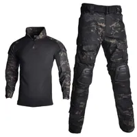 Trainage; Exercice d'exercice Exercice Militar Multicam Camouflage Men Army Military Uniform Tactical Tactical Cost Shirt ...