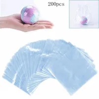 200 Pcs 6X6 inch Waterproof POF Heat Shrink Wrap Bags for Soaps Bath Bombs and DIY Crafts Transparent303q