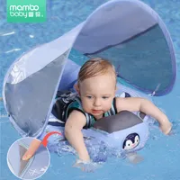 Sandspiel Wasser Spaß Mambobaby Baby Schwimmer mit Dachkiste Schwimmring Nicht inflatierbarer Boje Kleinkind Schwimmtrainer Paddeln Poolzubehör Spielzeug 220915
