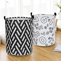 Bolsas de lavandería cesta de lona plegable impermeable gran capacidad cestaina ropa sucia juguete organizador de almacenamiento para el hogar