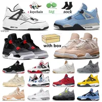 shoes Brand Discount Basketball Jumpman 4 4s Outdoor Shoes DIY Infrared Men Women Shimmer Sneakers Sail White Oreo Black Cat Trainers Sports Taupe jordens