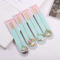 Cute Wisteria Double Cat Bookmark Student Exquisite Study Office Portable Reading Stationery Girl Decorative Book Page Folder