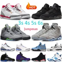 Nike Air Jordan Retro 3 4 5 6 Jumpman 3s 4s 5s 6s Uomini Scarpe da basket Sneakers UNC Black Cat Infrared Bred Oreo Concord Mens Womens Outdoor Sports Trainers