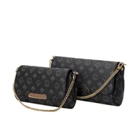 디자이너 가방 하이트 품질 새로운 패션 유명한 여성 메신저 핸드백 40718 실제 가죽 어깨 가방 체인 좋아하는 지갑