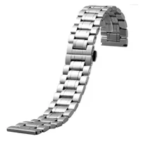 Bandes de montre yisuya 18 mm 19 mm 20 mm STRAP 22 mm 24 mm 26 mm 28 mm Bande en acier inoxydable Bracelet Horlogebandjes