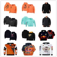 Herr- och kvinnors hoodies 2022 Nytt mode F1 Racing Team Formula One Outdoor Sportwear Flera bitar Fleece Warm Jacket kan anpassas