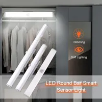 Tr￥dl￶s LED -garderob Lampr￶relsessensor under sk￥pljus 3 f￤rger Justerbar s￤ngkv￤ll f￶r sk￥p garderobsk￶k