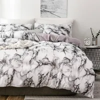 Bettw￤sche Sets Marmor 3D -Muster Designer Bettw￤sche und Bett Doppelk￶nigin Quilt Bettdecke Bettdecke Bettw￤sche Luxus Bettw￤sche