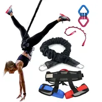 F￼nf-teiliger Anzug Luft Bungee Dance Band Workout Fitness Anti-Gravitation Yoga Resistenance Trainer Resistance Band Training Kit2189