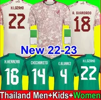 2022 Meksika Futbol Formaları Thai Kalite Özelleştirilmiş Gömlekler Chicharito Carlos V H.HERRERA R.JIMENEZ H.LOZANO TECATITO G.OCHOA C.SALCEDO E.LVAREZ A.VEGA