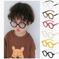 Güneş gözlüğü retro anti-mavi ışık gözlükleri çocuklar için çocuk turu öğrenci gözlüklü çocuk kızlar gözlük gözlük sevimli portakal