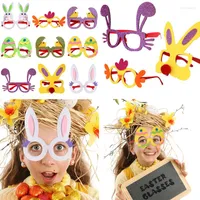 Decoração de festa Funny Easter Chick Eggs Glasses Frame Po Booth Props Kids Favors Gifts Happy Toys